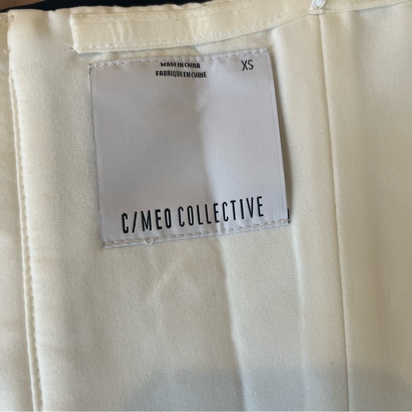 C/MEO COLLECTIVE Effigurate Pin Stripe Set Ivory/Navy XS - Picture 10 of 15